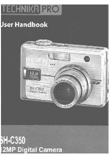 Technika SH C 350 manual. Camera Instructions.